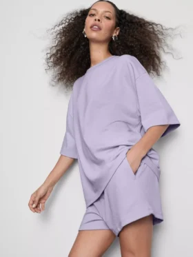 Camisola descontraída com elevado teor de algodão