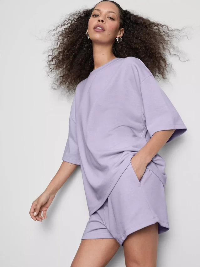 Camisola descontraída com elevado teor de algodão