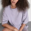 Camisola descontraída com elevado teor de algodão