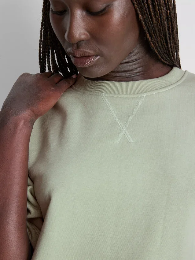 Camisola descontraída com elevado teor de algodão