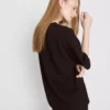 Camisola descontraída com elevado teor de algodão