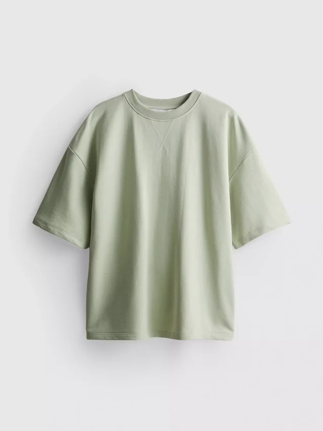 Camisola descontraída com elevado teor de algodão