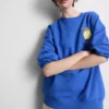 Camisola descontraída em tom de limão, com elevado teor de algodão