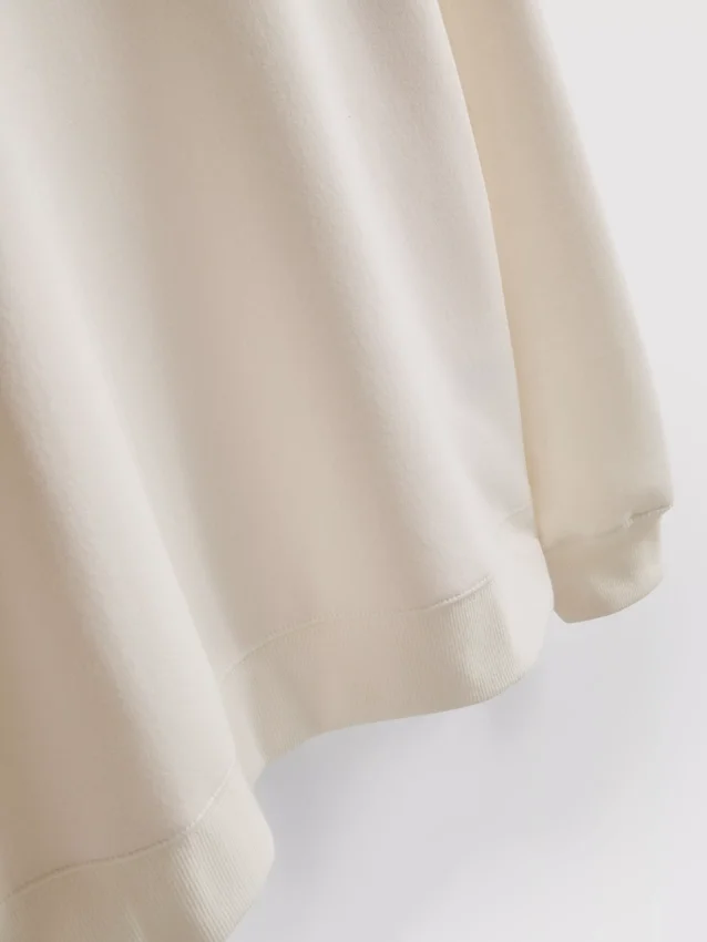 Camisola desportiva com estampado gráfico, em mistura de algodão, de corte descontraído