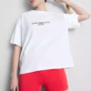 Camisola desportiva de algodão com estampado, de corte descontraído