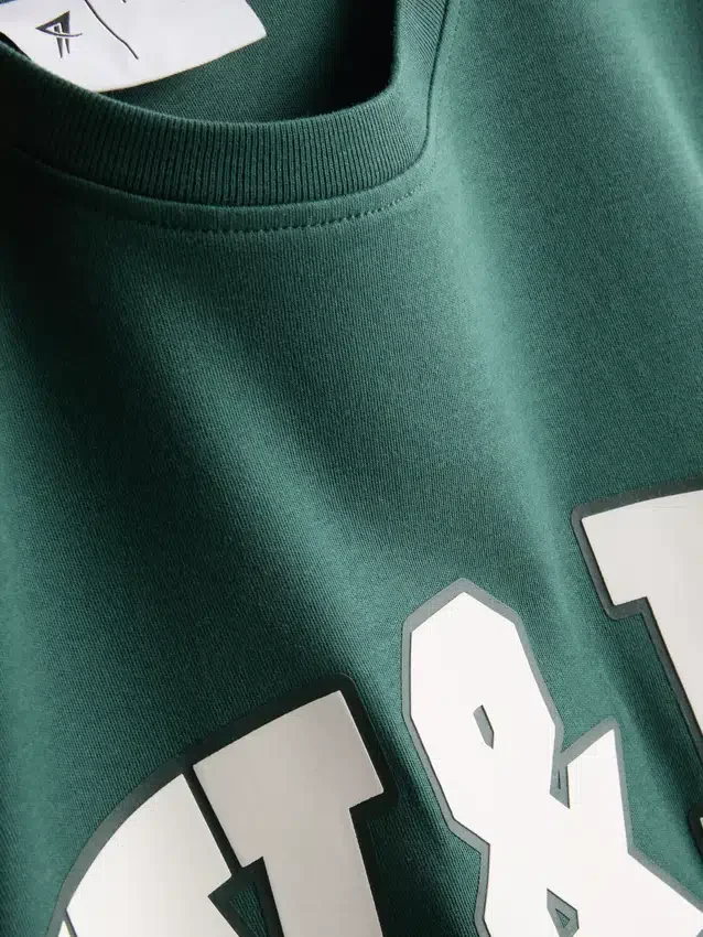 Camisola desportiva de algodão com estampado, de corte descontraído