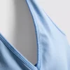 Camisola desportiva sem costuras com decote halter