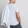 Camisola elástica de corte justo com decote em V