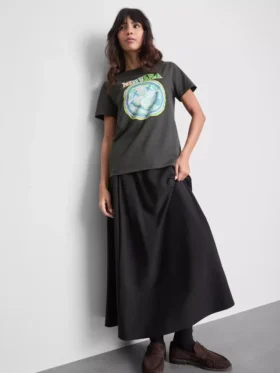 Camisola Nirvana em algodão desbotado