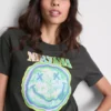 Camisola Nirvana em algodão desbotado