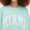 Camisola oversized com a inscrição «Miami»