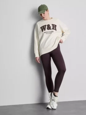 Camisola oversized com elevado teor de algodão para corrida