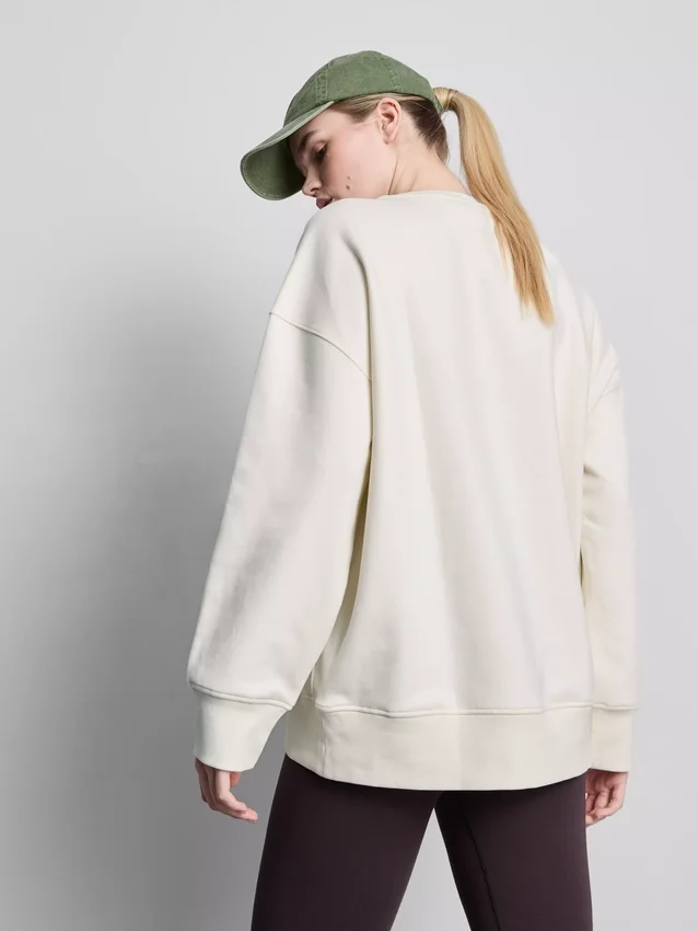 Camisola oversized com elevado teor de algodão para corrida