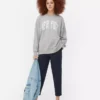 Camisola oversized com estampado de Nova Iorque