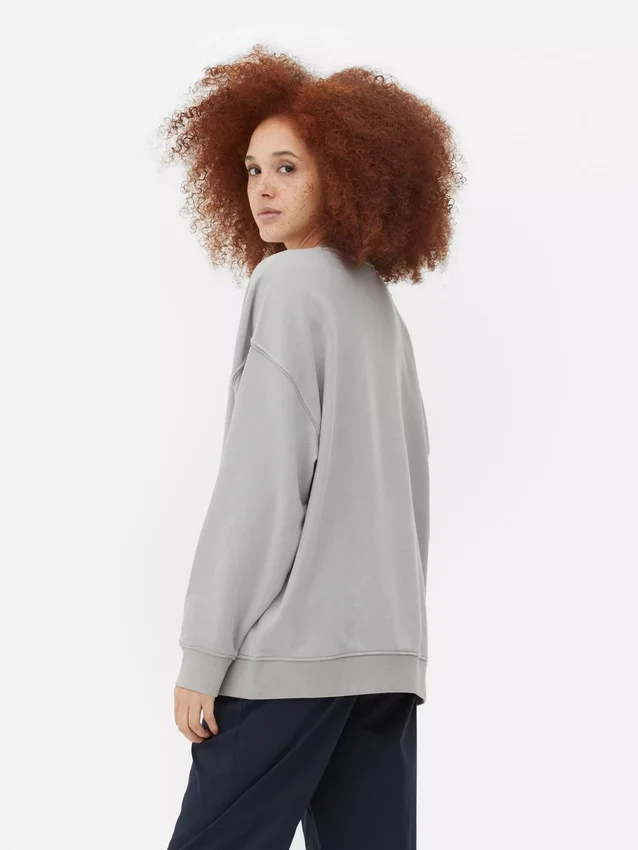 Camisola oversized com estampado de Nova Iorque
