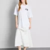 Camisola oversized de algodão com estampado, estilo «boyfriend»