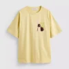 Camisola oversized de algodão com estampado, estilo «boyfriend»