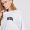 Camisola oversized de algodão com estampado, estilo «boyfriend»