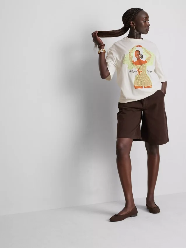 Camisola oversized de algodão da Reyna Noriega