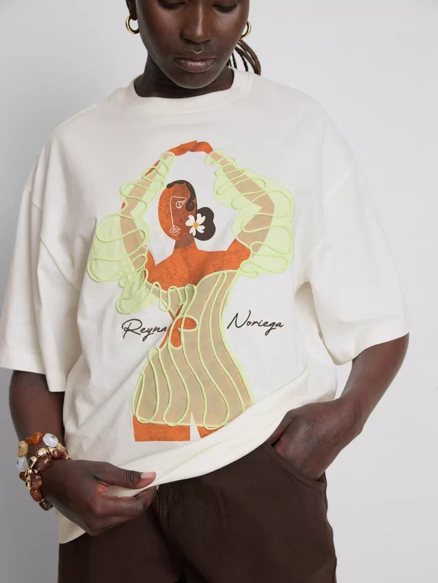 Camisola oversized de algodão da Reyna Noriega