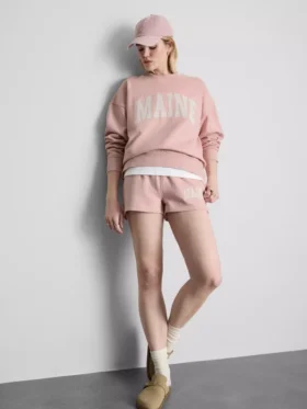 Camisola oversized «Maine» com elevada proporção de algodão