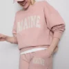 Camisola oversized «Maine» com elevada proporção de algodão