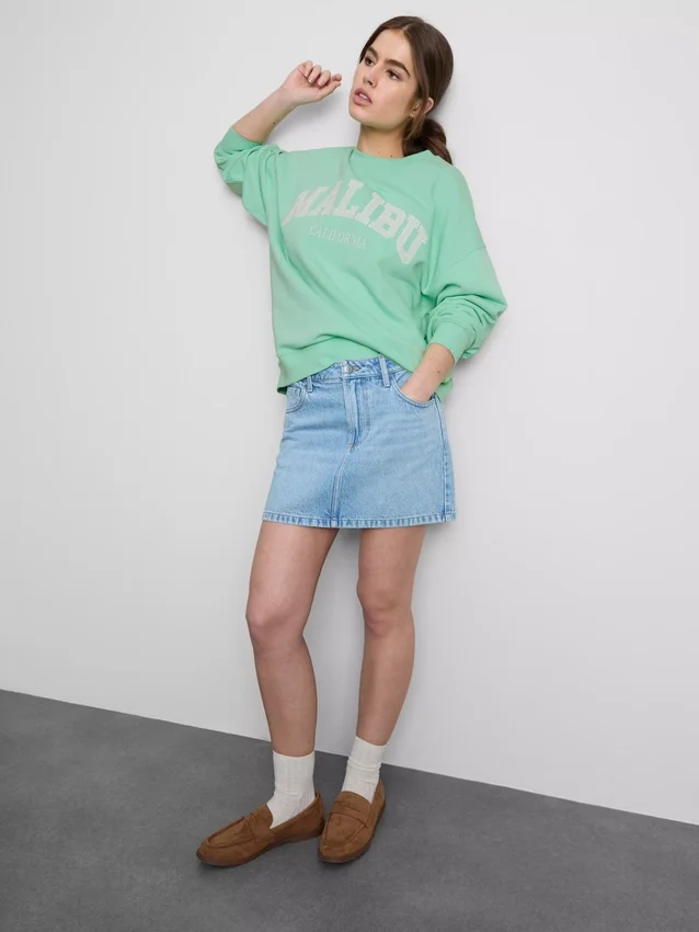 Camisola oversized Malibu com alto teor de algodão