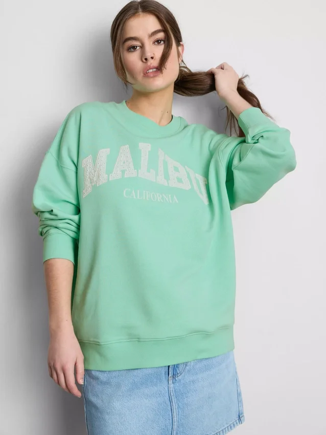 Camisola oversized Malibu com alto teor de algodão