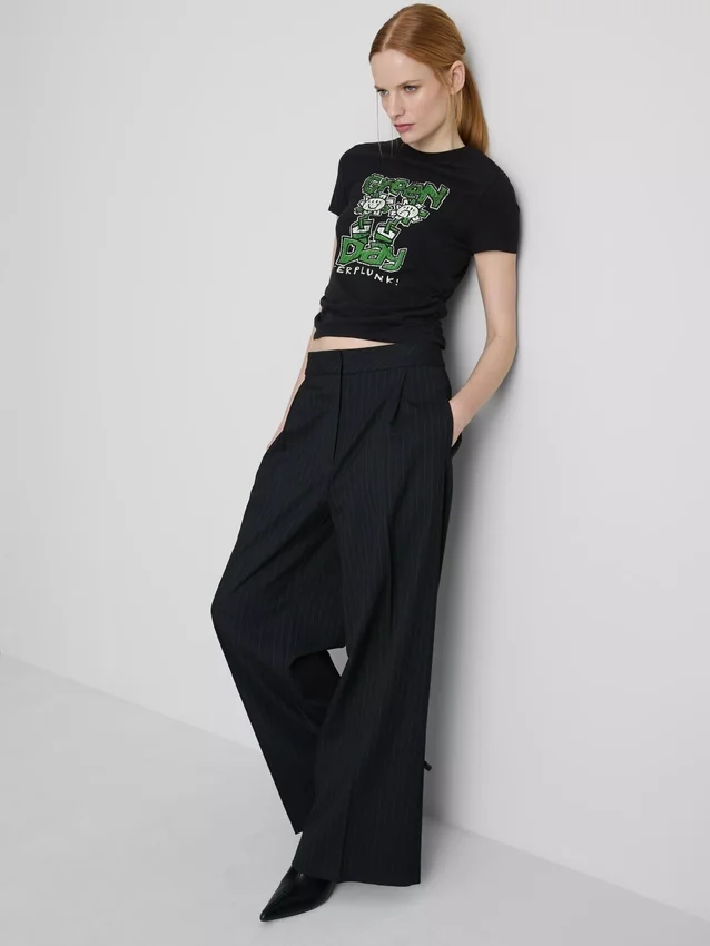 Camisola para bebé com franzido «Green Day», rica em algodão