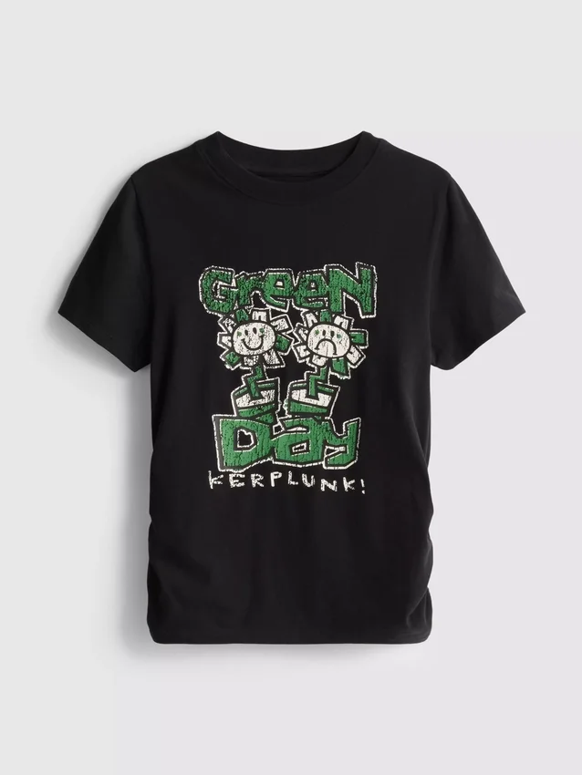 Camisola para bebé com franzido «Green Day», rica em algodão