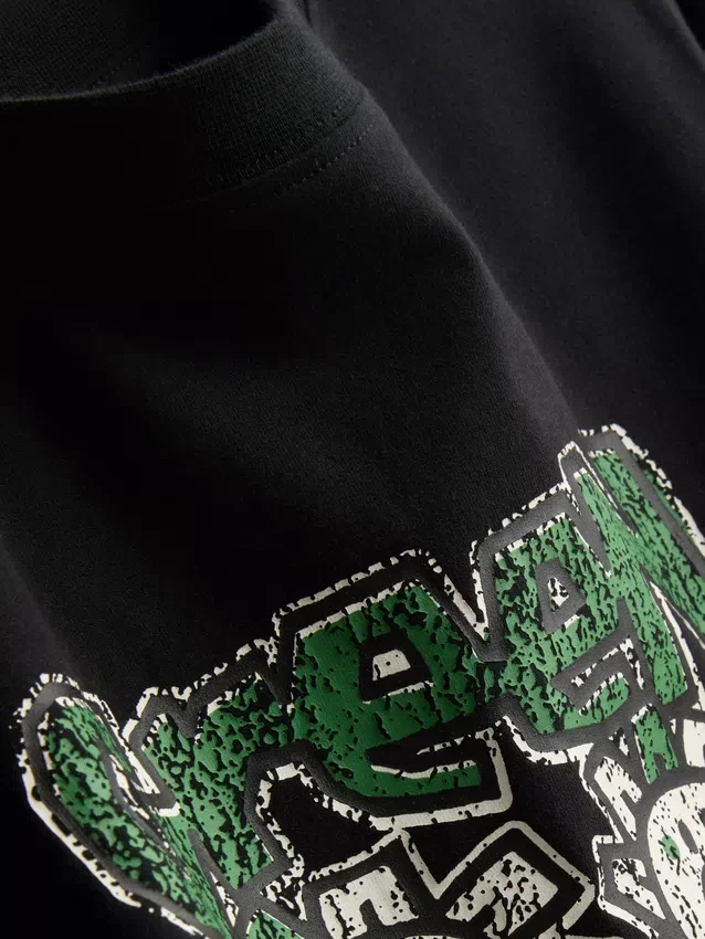 Camisola para bebé com franzido «Green Day», rica em algodão
