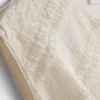 Camisola sem mangas assimétrica em renda