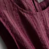 Camisola sem mangas com bainha peplum às riscas