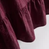 Camisola sem mangas com bainha peplum às riscas