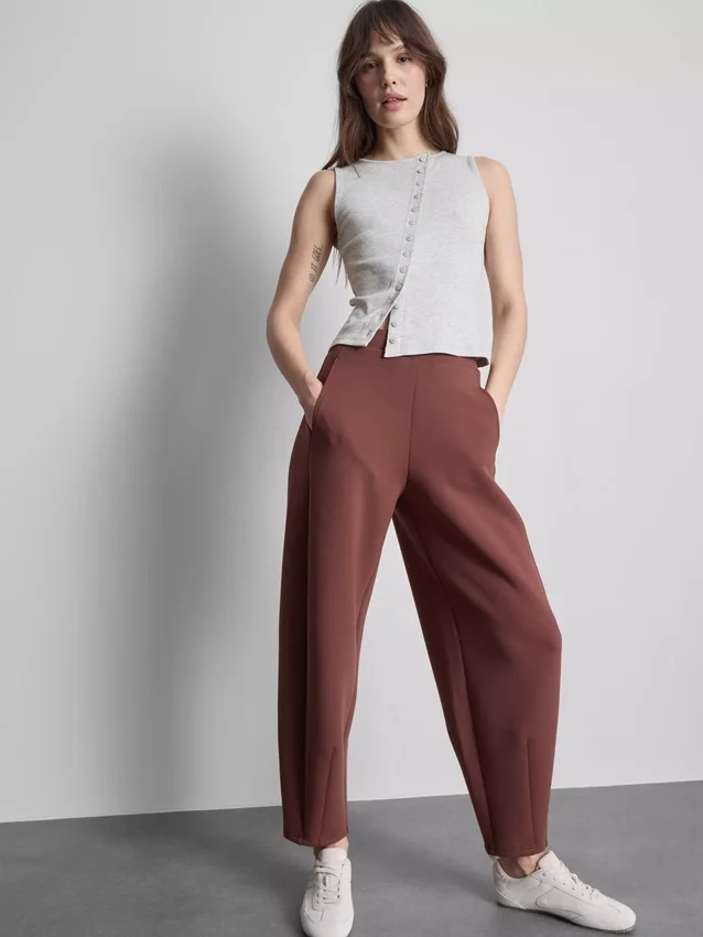 Camisola sem mangas com botões, rica em algodão