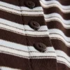 Camisola sem mangas com botões, rica em algodão