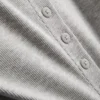 Camisola sem mangas com botões, rica em algodão