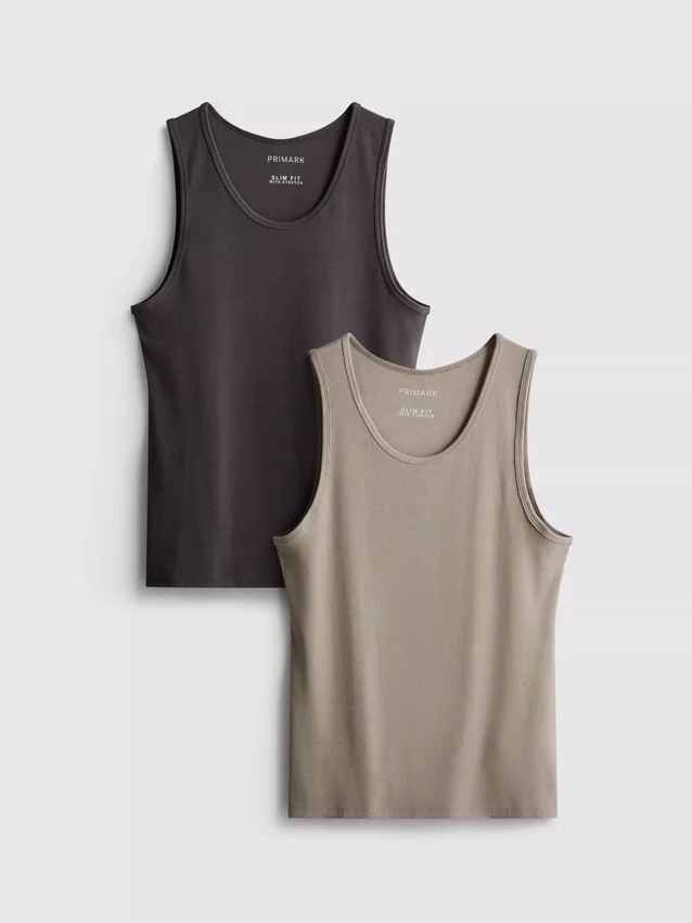 Camisola sem mangas com corte justo e canelado