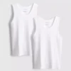 Camisola sem mangas com corte justo e canelado