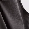 Camisola sem mangas com corte justo e canelado