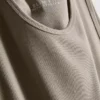 Camisola sem mangas com corte justo e canelado