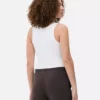 Camisola sem mangas com costas em estilo nadador e canelado