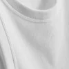 Camisola sem mangas com costas em forma de «racerback» e canelado, rica em algodão