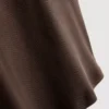 Camisola sem mangas com costas em forma de «racerback» em tecido canelado com elevada proporção de algodão