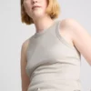 Camisola sem mangas com costas em Y em algodão