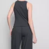 Camisola sem mangas com costas em Y em algodão
