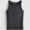 Camisola sem mangas com costas em Y em algodão