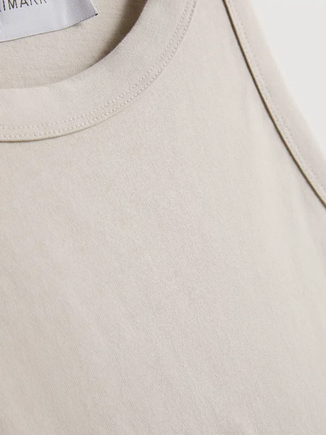 Camisola sem mangas com costas em Y em algodão