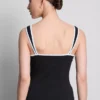 Camisola sem mangas com decote em coração, rica em algodão