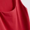 Camisola sem mangas com decote quadrado
